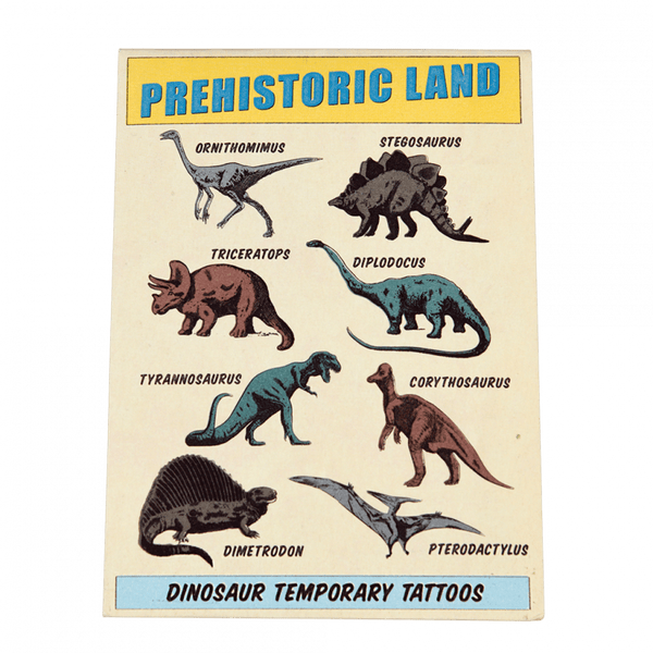 Prehistoric Land - Dinosaur Temporary Tattoos