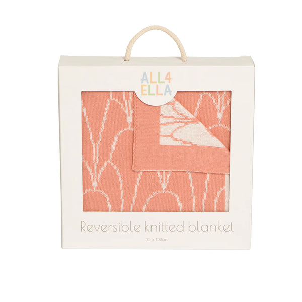 All 4 Ella - Reversible Blanket - Antique Blush